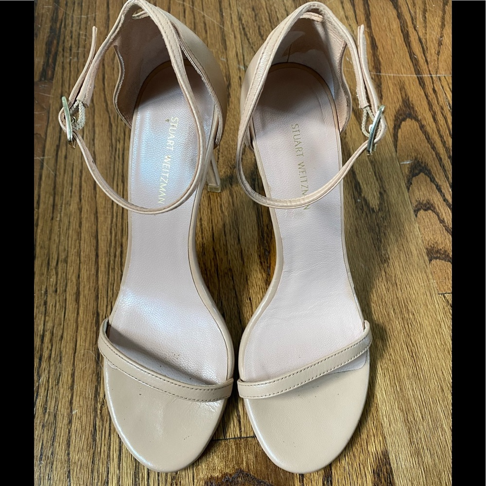 Stuart Weitzman Nude Nudist Heels, 6.5
